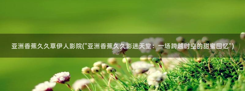 伊人久久影院动漫m